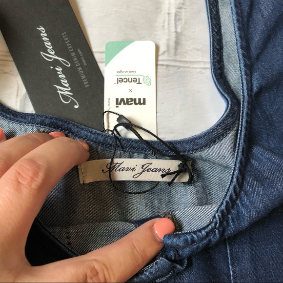 NWT Mavi X Tencel Krista Denim Romper - Picture 8 of 9
